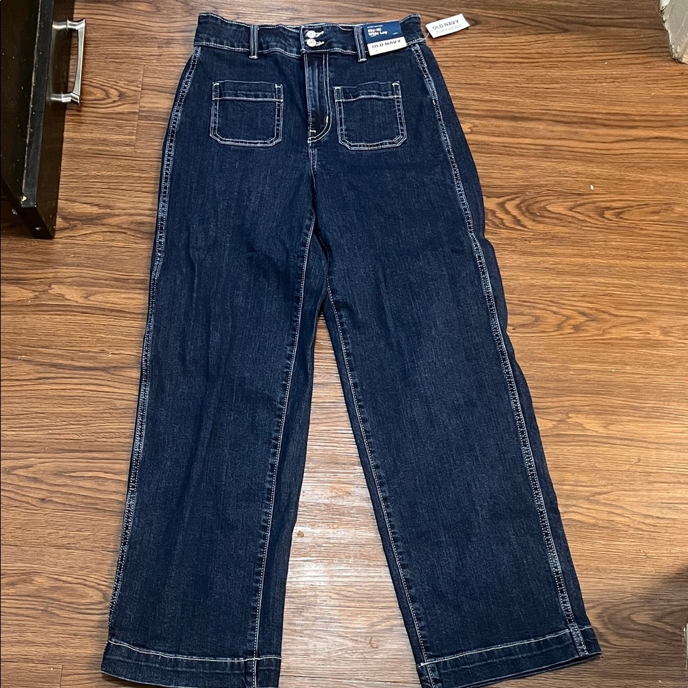 Old Navy women’s Relaxed Fit Dark Indigo Jeans